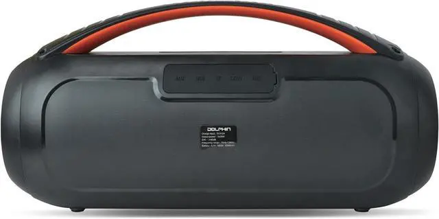 Alt view image 5 of 7 - Dolphin LX-220 Boombox Bluetooth Speaker | Loud & Crisp Sound - IPX5 Waterproof with Long-Lasting Battery & Party Ring Lights for Gym, Outdoors, Shower, Beach, Pool, Portable, Rechargeable