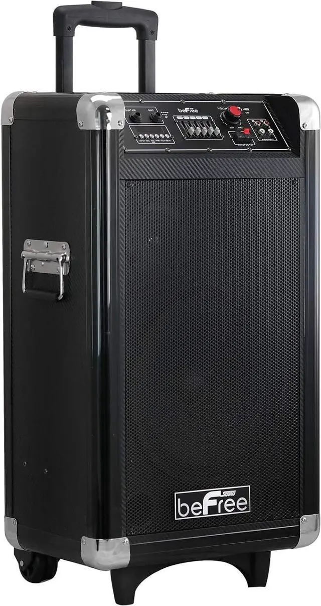 Alt view image 2 of 7 - beFree Sound Sleek 10 Inch Professional Portable Bluetooth PA Speaker with Remote Control, Microphone, FM Radio, SD and USB Inputs