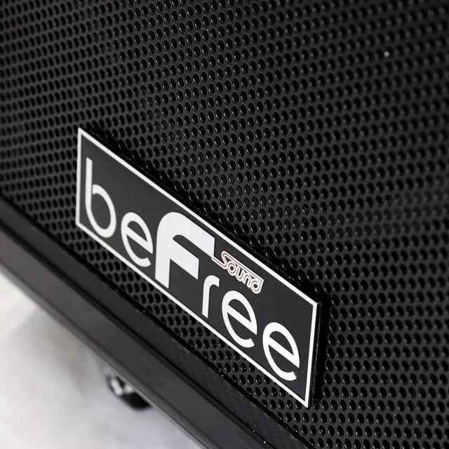 Alt view image 4 of 7 - beFree Sound Sleek 10 Inch Professional Portable Bluetooth PA Speaker with Remote Control, Microphone, FM Radio, SD and USB Inputs