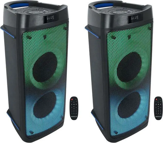 Main image of (2) Rockville BASS Party 65 Rechargeable LED Bluetooth Speakers