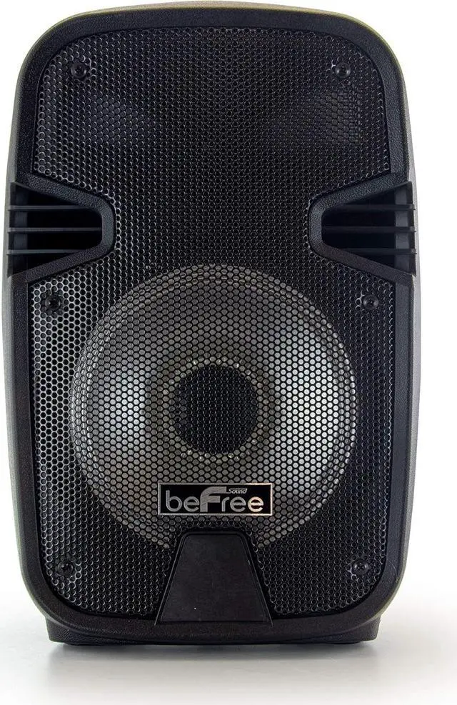 Alt view image 2 of 6 - beFree Sound 8 Inch Bluetooth Portable Party Speaker with USB, SD and Reactive Lights
