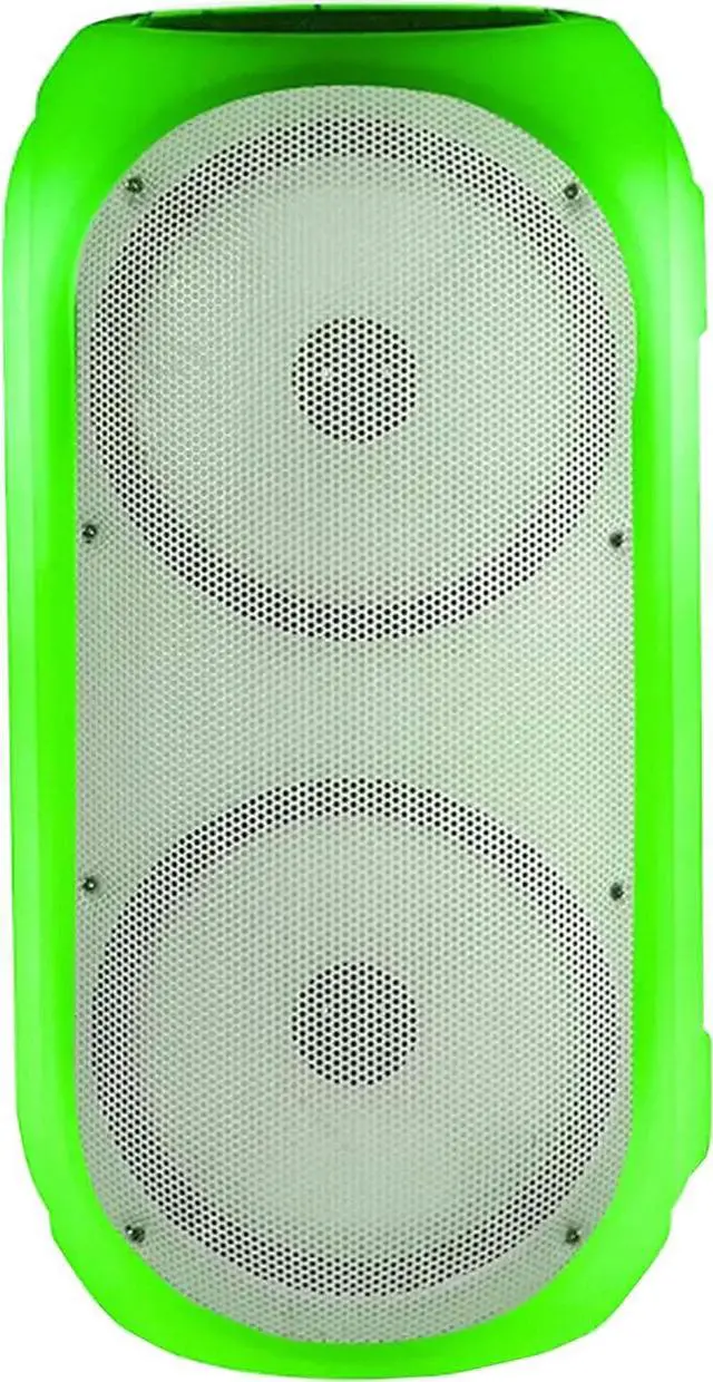 Main image of Gemini Sound GC-206BTB Bluetooth Portable LED Light Wireless Battery Powered 500 Watts Party Speakers, USB, SD Card, Mic and Guitar Input with Carry Strap and Remote Control