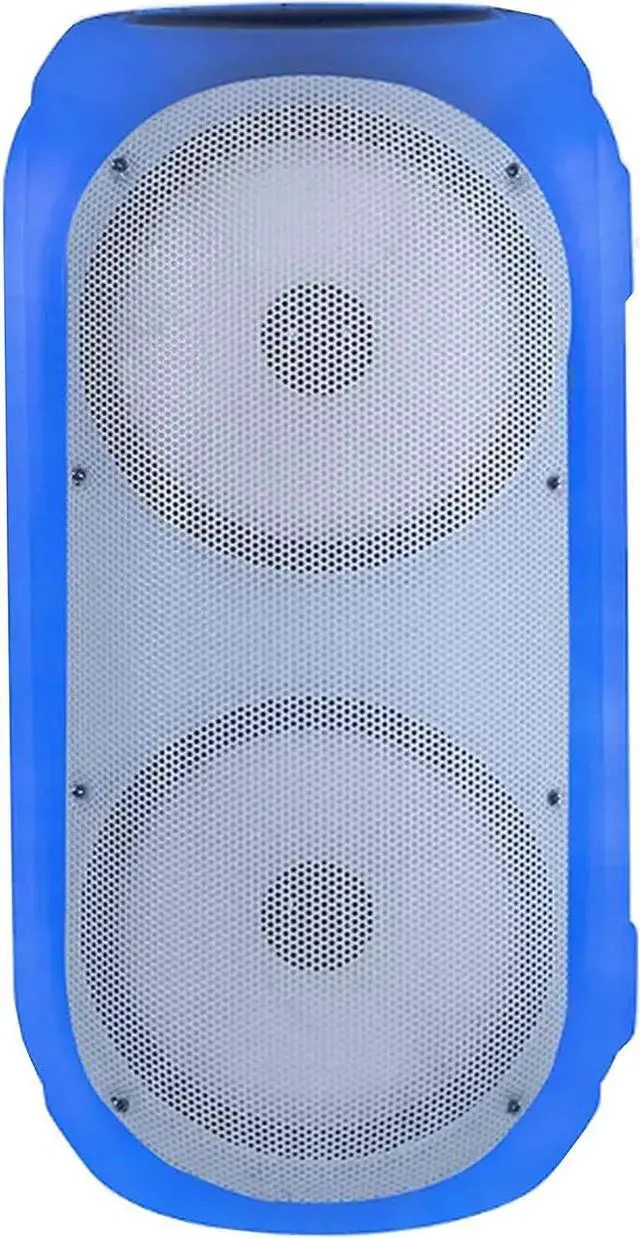 Alt view image 2 of 6 - Gemini Sound GC-206BTB Bluetooth Portable LED Light Wireless Battery Powered 500 Watts Party Speakers, USB, SD Card, Mic and Guitar Input with Carry Strap and Remote Control