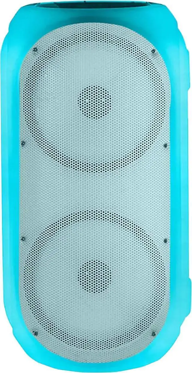 Alt view image 4 of 6 - Gemini Sound GC-206BTB Bluetooth Portable LED Light Wireless Battery Powered 500 Watts Party Speakers, USB, SD Card, Mic and Guitar Input with Carry Strap and Remote Control