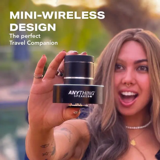 Alt view image 3 of 4 - PRO - Turn Anything Into A Speaker - Mini Bluetooth Travel Speaker - Bone Conduction Vibration