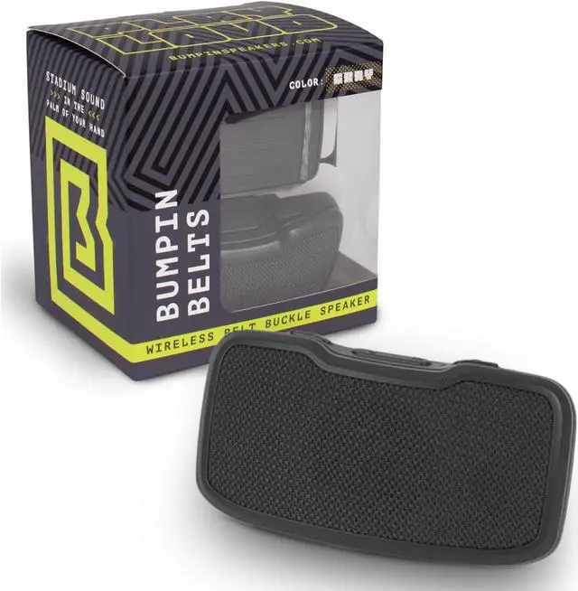 Main image of Portable Bluetooth Speaker with Magnetic Clip | Waterproof Bluetooth Speaker with 4GB Storage, 6+ Hour Battery, 100-Yard Range | Compact Small Wireless Speaker for Travel & Bike- Gray