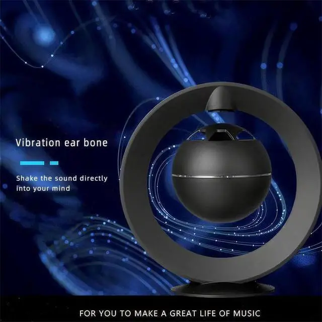 Alt view image 3 of 7 - Magnetic Levitation Wireless Speaker, Suspended Floating Speakers with LED for Home Office Decor Cool Tech Gadgets,Creative Birthday Gifts