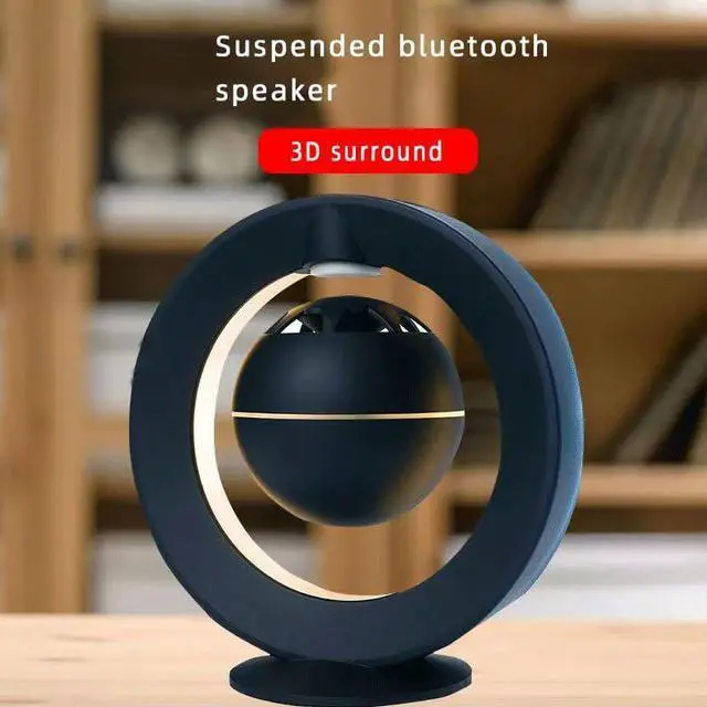 Alt view image 7 of 7 - Magnetic Levitation Wireless Speaker, Suspended Floating Speakers with LED for Home Office Decor Cool Tech Gadgets,Creative Birthday Gifts