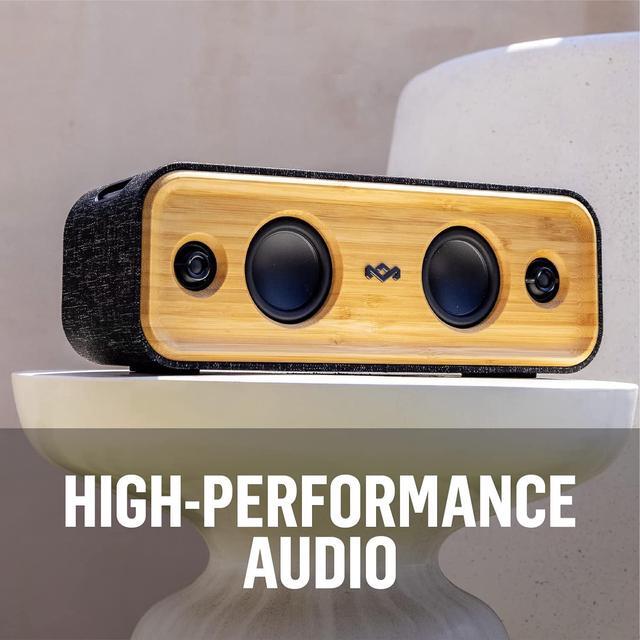 Alt view image 6 of 7 - House of Marley Get Together 2: Portable Speaker with Wireless Bluetooth Connectivity, 20 Hours of Playtime and Sustainable Materials, IP65 Dust and Water Resistance, Signature Black