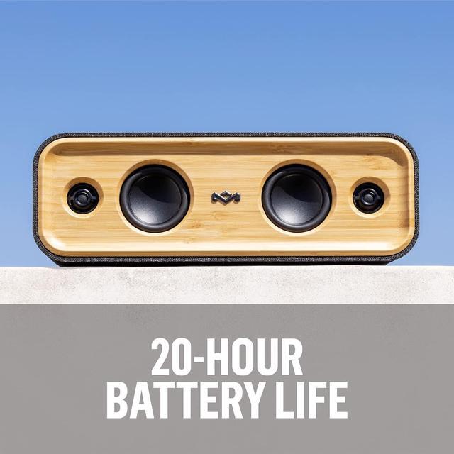Alt view image 5 of 7 - House of Marley Get Together 2: Portable Speaker with Wireless Bluetooth Connectivity, 20 Hours of Playtime and Sustainable Materials, IP65 Dust and Water Resistance, Signature Black