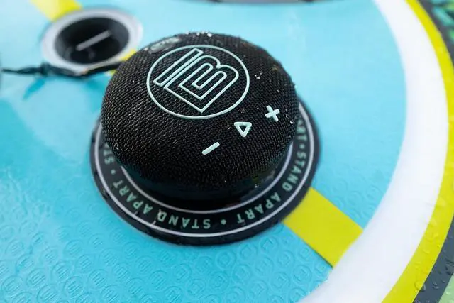 Alt view image 5 of 7 - BOTE Paddle Board Waterproof MagneBoom Wake Bluetooth Speaker Watersports SUP Surf Boating Lake Float Docks Beach Universal Portable Sound Device 4 Hour Playtime
