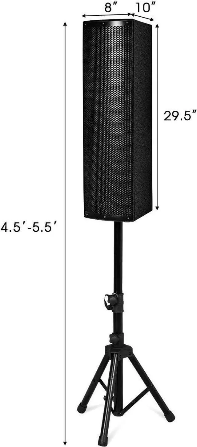 Alt view image 7 of 7 - Costzon Active 3-Way 6.5'' 2000W All-in-one PA Speaker DJ Loud Speaker with Bluetooth, USB/SD Card Input, MP3 FM Radio, Wireless Remote Control for Indoor Outdoor Party Wedding