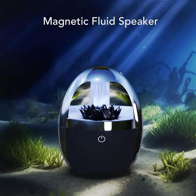 Alt view image 4 of 7 - Bewinner Ferrofluid Speaker - Dancing Ferrofluid Sound Visualizer with Colourful Lights, Portable Magnet Liquid Speaker, Cool Tech Gadgets for Men