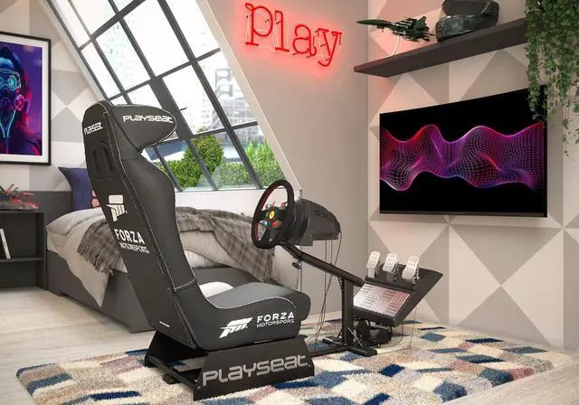 Alt view image 2 of 6 - Playseat Evolution Pro Sim Racing Cockpit | Comfortable Racing Simulator Cockpit | Adjustable | Compatible with All Steering Wheels & Pedals on The Market | Supports PC & Console | Forza Motorsport