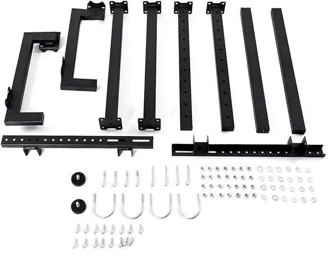 Alt view image 3 of 6 - Minneer Monitor Stand Accessories of 50mm Round Tube Racing Simulator Cockpit Fit for Dardoo/Anman/Marada Racing Stand,Height Adjustable Display TV Mount,Suitable for Gaming Wheel Stand