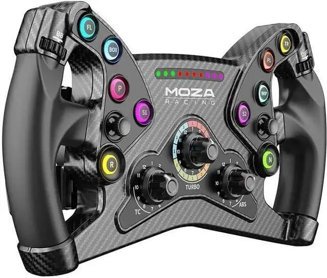 Alt view image 3 of 7 - MOZA KS Steering Wheel 300mm Butterfly Style GT Racing Wheel, Fully Customizable Sim Racing Gaming Simulator, Compatible with 3rd-Party Bases via Hub