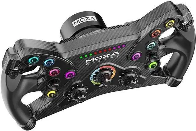 Alt view image 4 of 7 - MOZA KS Steering Wheel 300mm Butterfly Style GT Racing Wheel, Fully Customizable Sim Racing Gaming Simulator, Compatible with 3rd-Party Bases via Hub