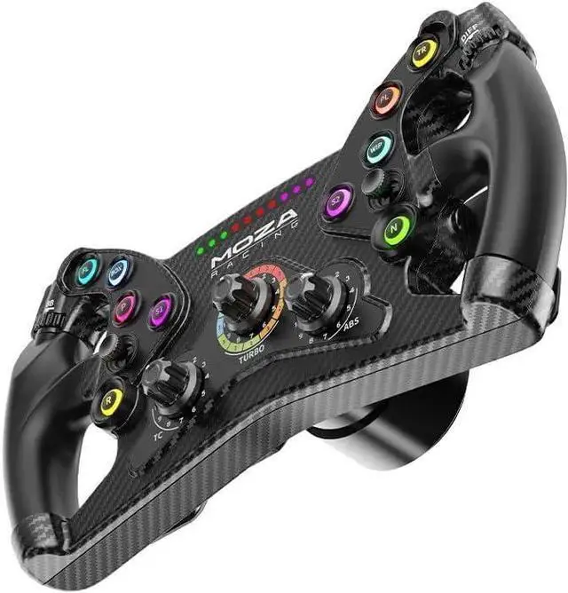 Alt view image 5 of 7 - MOZA KS Steering Wheel 300mm Butterfly Style GT Racing Wheel, Fully Customizable Sim Racing Gaming Simulator, Compatible with 3rd-Party Bases via Hub