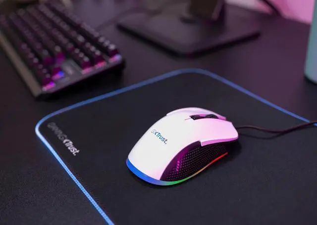 Alt view image 7 of 7 - GXT 922W Ybar Gaming Mouse, 68% Recycled Materials, 200-7200 DPI, 6 Programmable Buttons, 2.1 m Braided USB Cable, Advanced Software, RGB Computer Mouse for PC, Laptop, Windows - White