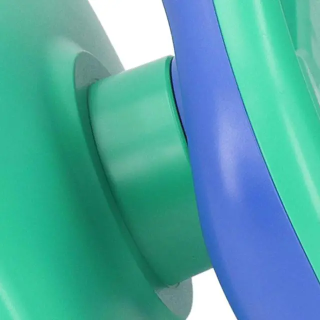 Alt view image 4 of 7 - PC Steering Wheel V3II 180° Gaming Racing Wheel forSeries PC, One, Switch - Black with Pedals, Paddles (Greenish Blue)