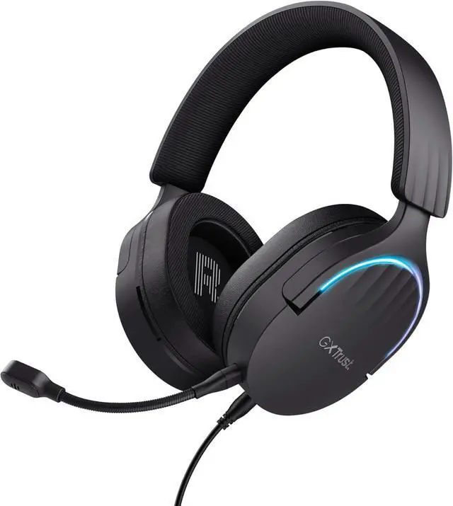 Main image of Trust Gaming GXT 490 Fayzo USB Gaming Headset 7.1 Surround Sound, 50mm Drivers, 85% Recycled Plastics, RGB Over-Ear Wired Headphones, with Noise Cancelling Microphone for PC PS5 - Black