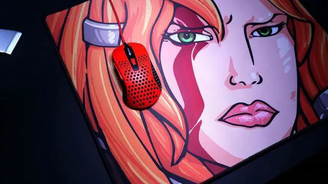 Alt view image 6 of 6 - XTRFY M4 RGB, Ultra-Light Wired Gaming Mouse, Ergonomic Design for Right-Handers, Cutting-Edge Pixart 3389 Sensor, Adjustable RGB Lighting, Kripparrian Red Edition