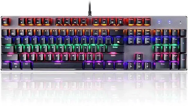 Main image of XIXIDIAN Mechanical Gaming Keyboard, USB Wired 104 Keys Gaming Keyboard LED Backlit Gaming Keyboard for Laptop PC,Computer, PC