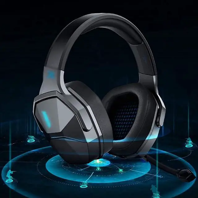Alt view image 3 of 6 - USB Gaming Headphones Over-Ear Game Headset Surround Sound Wired Mic for Computer PC Gamer