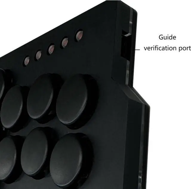 Alt view image 5 of 7 - EINCORN Fight Stick Stick for PC Controller Stick with Light Function