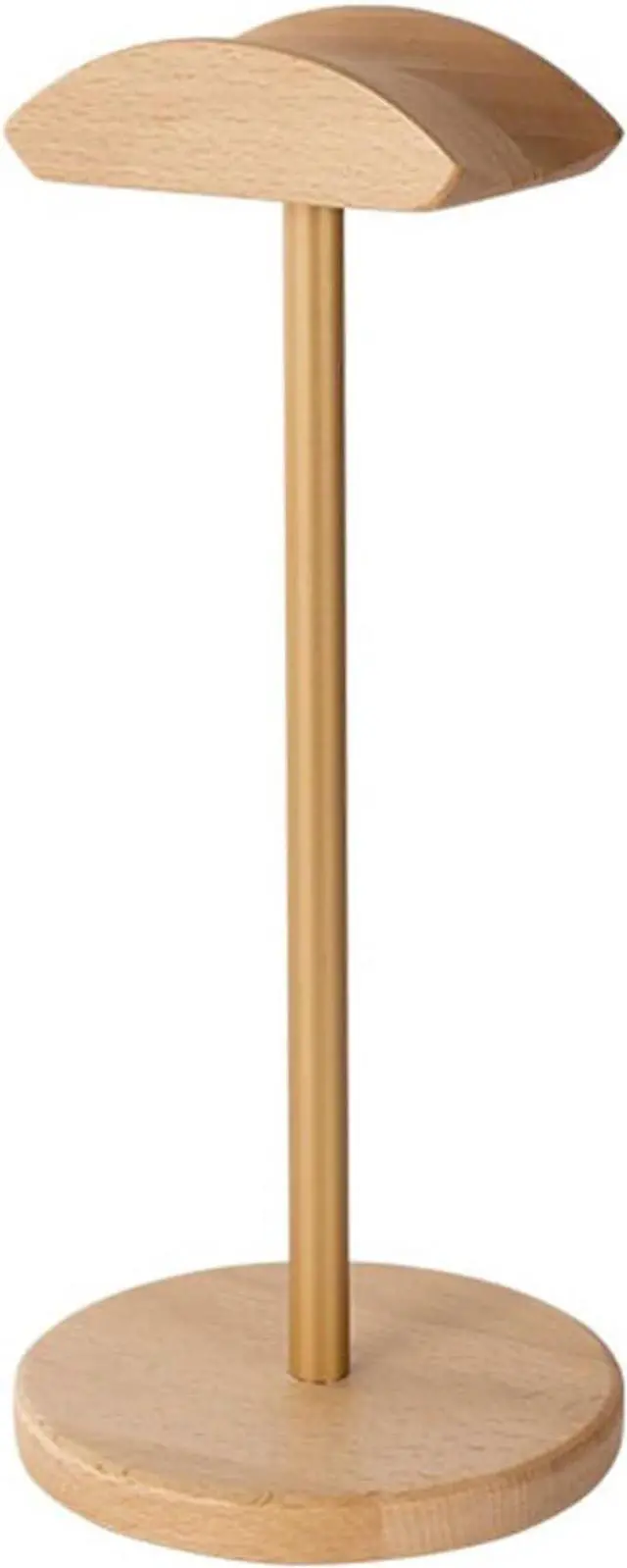 Main image of Headphone Stand/Headset Holder Headphone Stand Solid Wooden Desktop Headphone Holder Universal Aluminum Alloy Gaming Headset Stand Walnut Wood Earphone Display Bracket Mount for Desk PC Gaming Headset