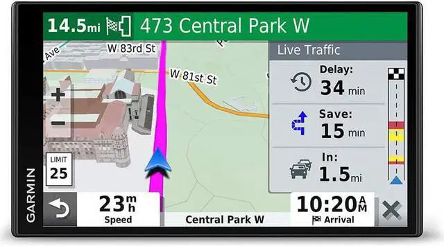 Alt view image 11 of 20 - Garmin DriveSmart 65 Automobile Portable GPS Navigator - Portable, Mountable