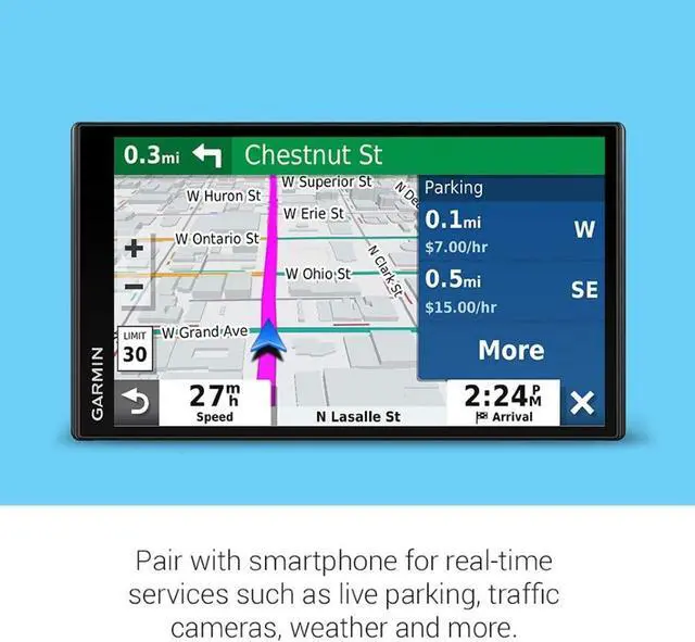 Alt view image 16 of 20 - Garmin DriveSmart 65 Automobile Portable GPS Navigator - Portable, Mountable