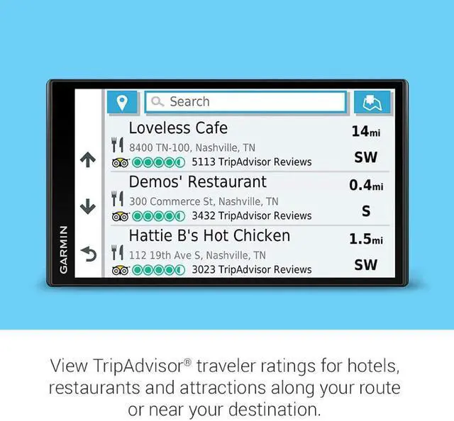 Alt view image 13 of 20 - Garmin DriveSmart 65 Automobile Portable GPS Navigator - Portable, Mountable