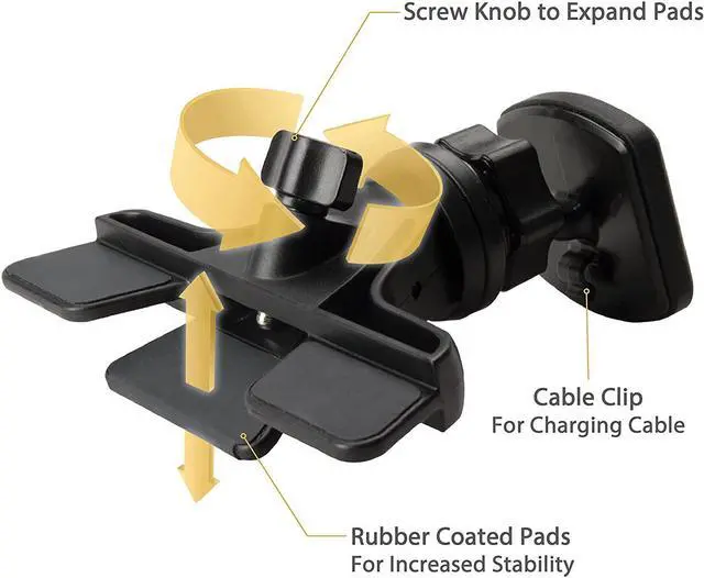 Alt view image 2 of 6 - MAGCD2 MagicMount Magnetic CD Slot Car Mount  360° Adjustable Magnet Head Universal Cell Phone Holder Compatible with iPhone  and All Devices