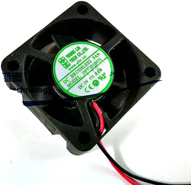 Main image of Zyvpee 30*10mm DFS3010SLS DC5V 0.6W 2 wires sleeve bearing mini fan