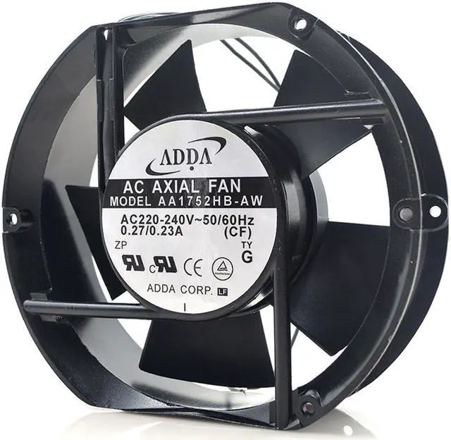 Main image of Zyvpee Adda 172*51 AA1752HB-AW 220/240V 50/60Hz 0.27/0.23A 2 wires 17CM AC axial fan