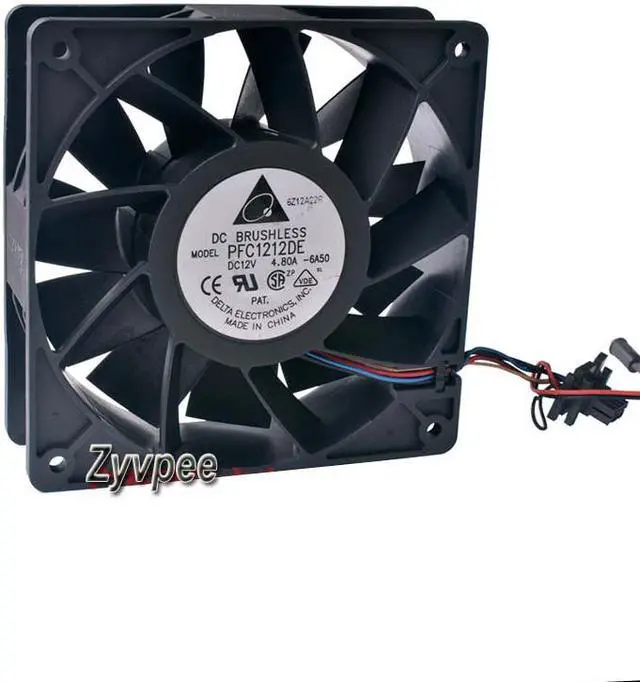 Main image of Delta 120*38mm PFC1212DE DC12V 4.8A Balls Bearing PWM 12CM High volume power fan