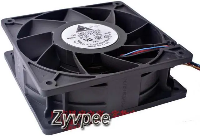Alt view image 3 of 3 - Delta 120*38mm PFC1212DE DC12V 4.8A Balls Bearing PWM 12CM High volume power fan