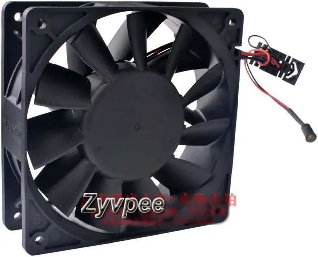 Alt view image 2 of 3 - Delta 120*38mm PFC1212DE DC12V 4.8A Balls Bearing PWM 12CM High volume power fan