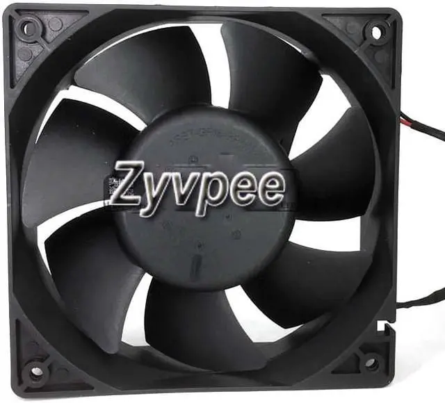 Alt view image 2 of 2 - Delta 120*38mm AFB1224VHE DC24V 0.57A 2 wires 2 pins 12CM inverter fan