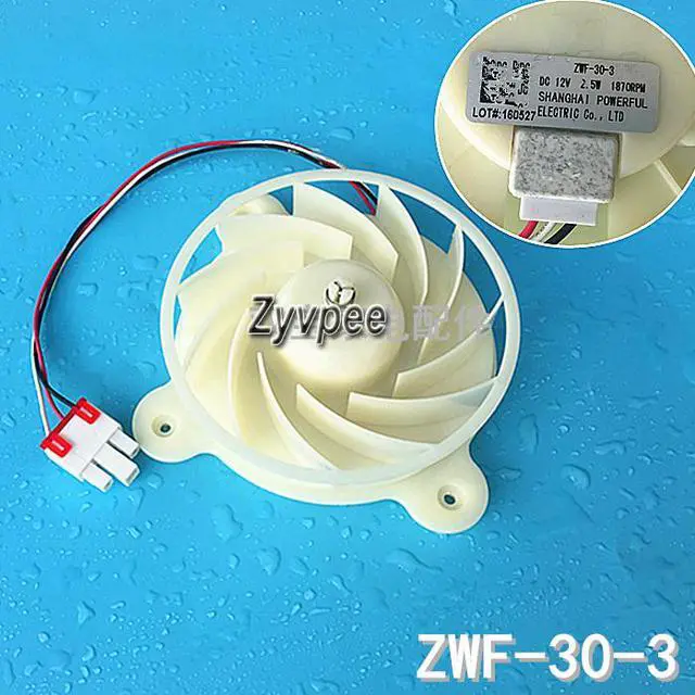Main image of ZWF-30-3 B1353.4-15 DC12V 2.5W 1870RPM Refrigerator fan BCD-448WP9B BCD-418WPCX BCD-660WUP9BA BCD-448WUPB