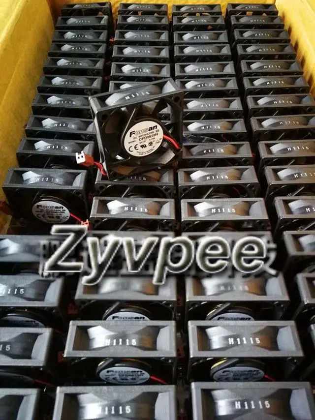 Alt view image 4 of 5 - Fonsan/Delta DFD0612H 60*20mm DC12V 0.15A 2 wires 2 pins Ball bearing 6cm case fan