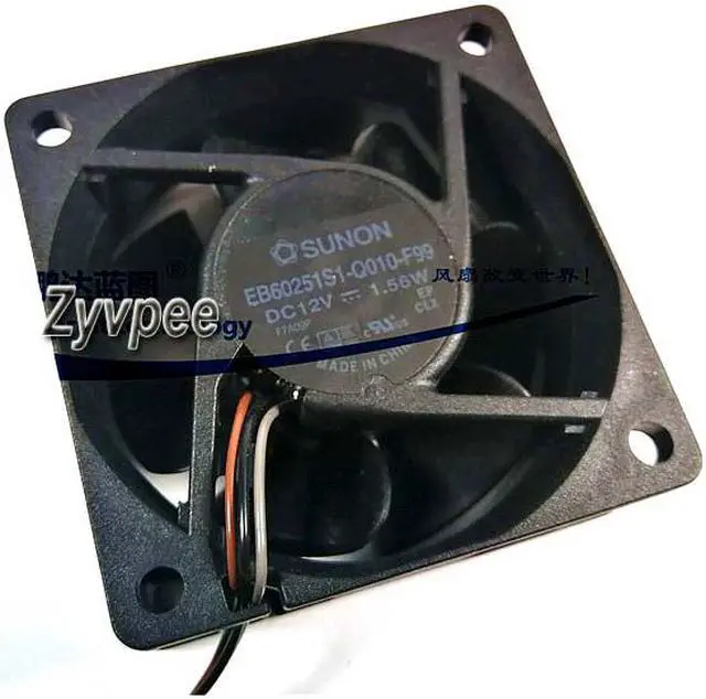 Main image of Sunon 60*25mm EB60251S1-Q010-F99 DC12V 1.56W 3 wires 3 pins 6CM case fan