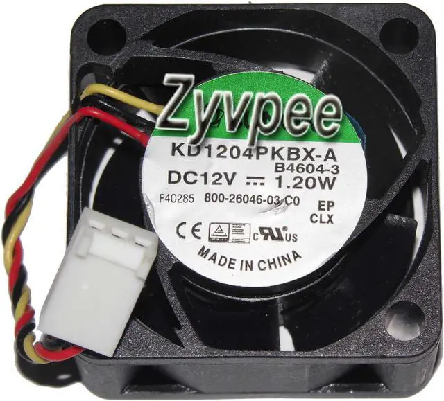 Main image of SUNON 40x20mm KD1204PKBX-A B4604-3 12V 1.2W 3Wires 800-26046-03 Cooling Fan