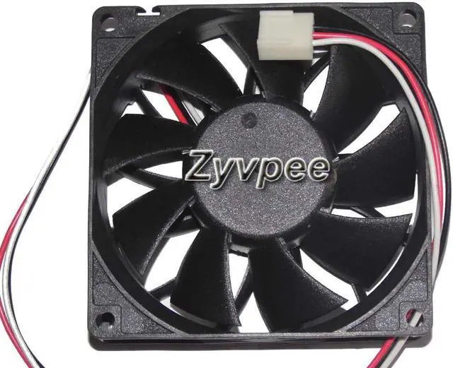 Alt view image 3 of 3 - ADDA 80mm AS08012XB259300 12V 0.57A 3 wires 3 pins 8cm cpu cooling fan