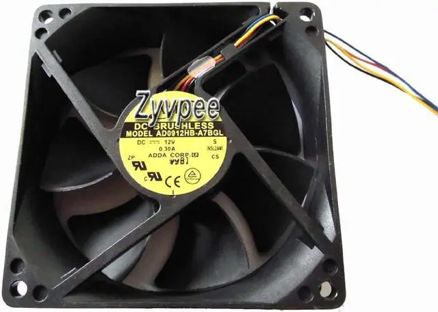 Main image of Zyvpee adda 92mm AD0912HB-A7BGL 12V 0.3A 4 wires 4 pins 9cm cpu cooling fan