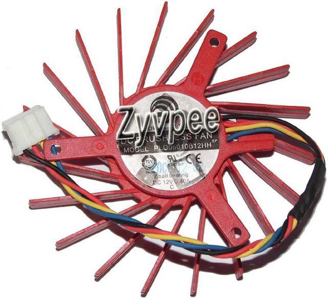 Alt view image 2 of 2 - Zyvpee power logic PLD06010B12HH 12V 0.4A 4 wires 4 pins Cooling Fan