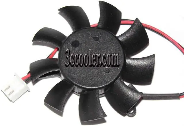 Alt view image 2 of 2 - Zyvpee magic MGA5012XR-A10 12V 0.19A 2 wires 2 Pins vga fan