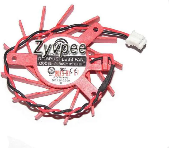 Main image of Zyvpee power logic PLB05710S12HH 12V 0.3A 2 wires 2 pins vga cooling fan