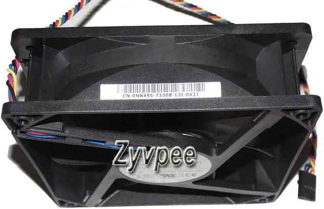 Alt view image 3 of 3 - Zyvpee Foxconn 120mm PV123812DSPF 01 12V 0.9A NN495 4 wires 12cm power case fan